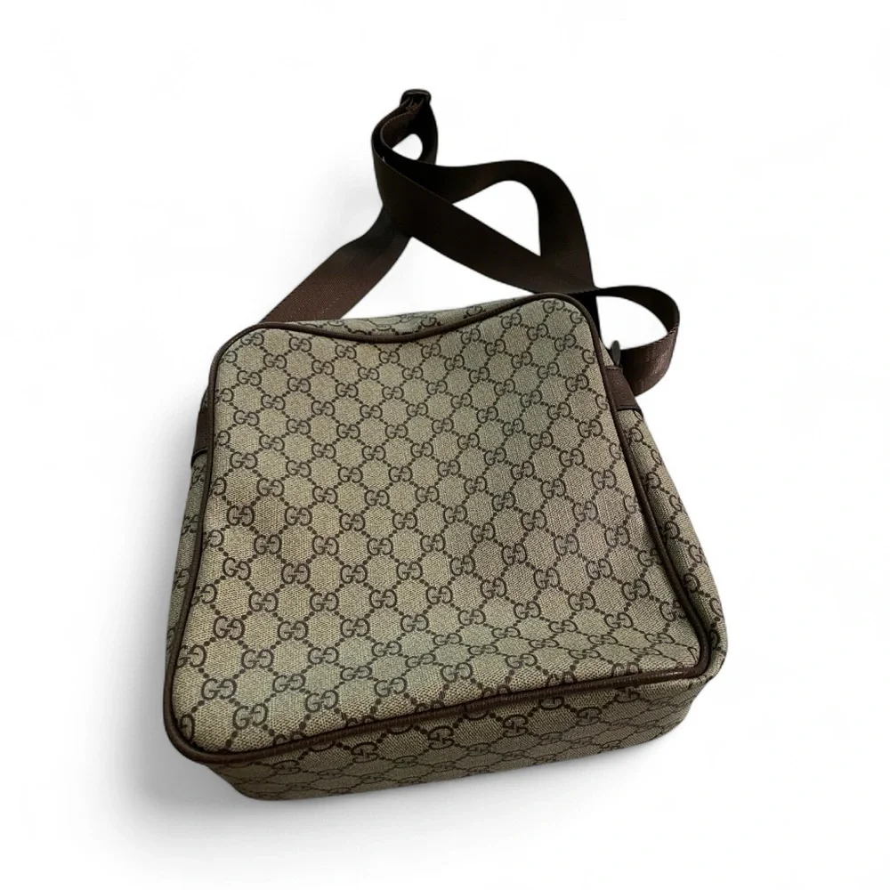 Gucci Tan and Green Men's Messenger Bag - Picture 2 of 4